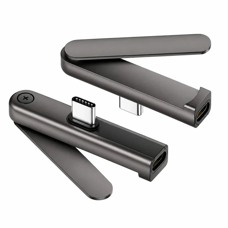 240W USB-C Foldable Stand Adapter — 2-in-1 Fast Charging & Phone Stand